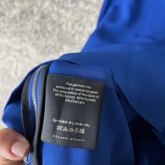 Roland Mouret Liberty Dress Womens UK8 Sleeveless Sheath Pocket Limited Edition - Picture 5 of 8